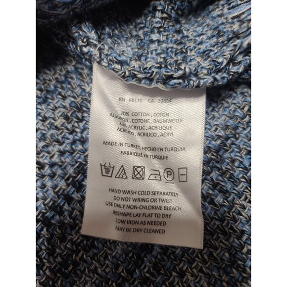 Anthropologie Holding Horses Blue sweater fringe dress women's medium - Picture 9 of 9